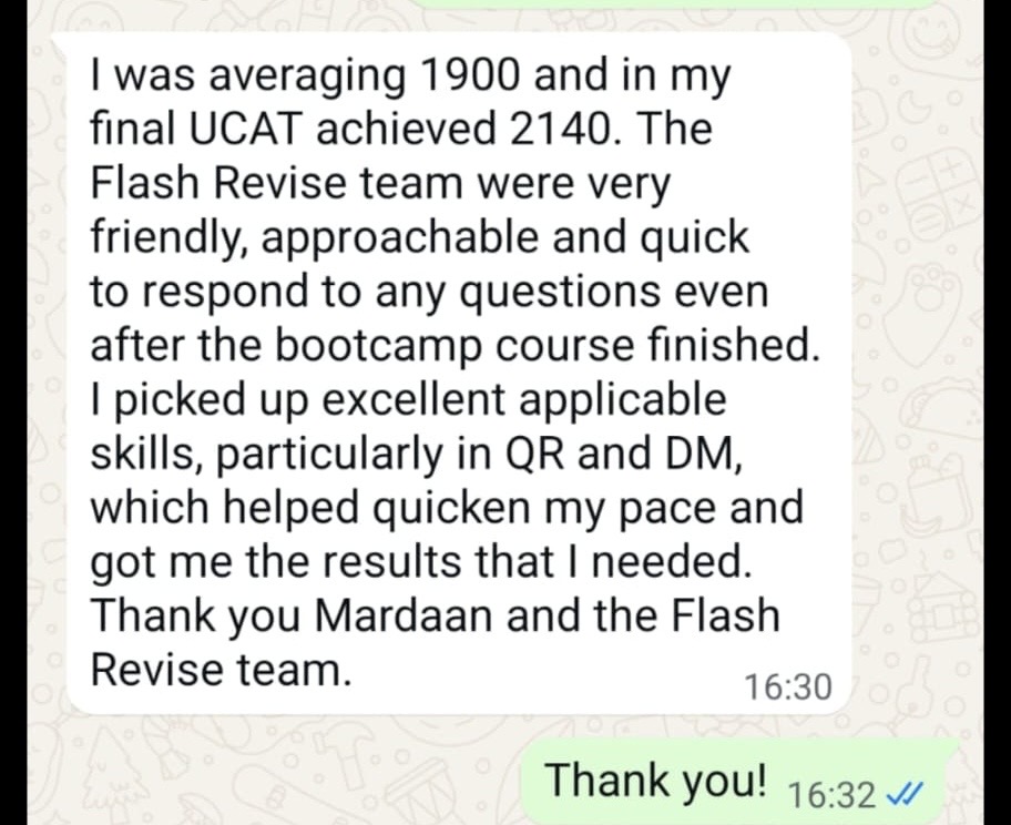 Student WhatsApp — 1900 mock → 2140 real