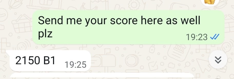 Student WhatsApp — 2150 Band 1